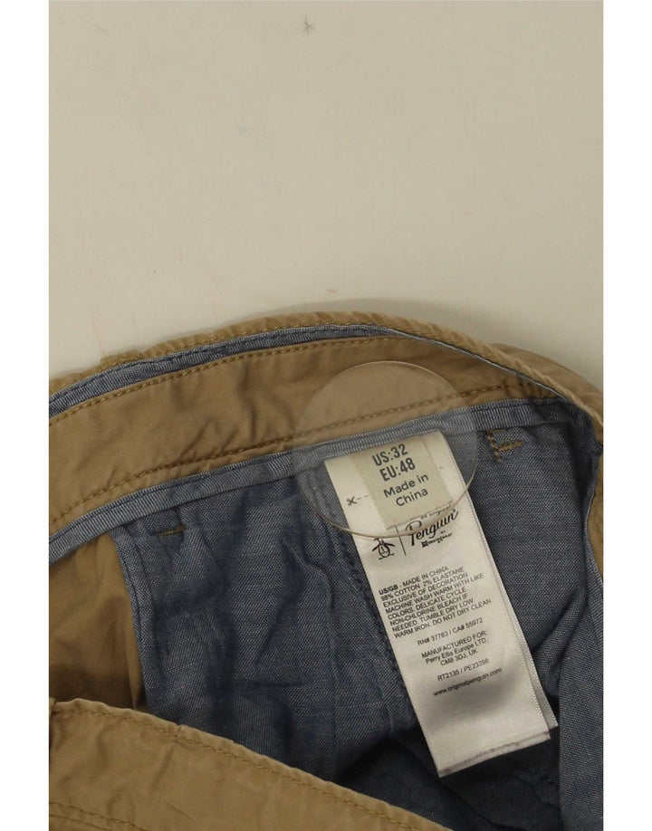 Męskie spodenki Chino Penguin EU 48 Medium W32 Beżowa bawełna