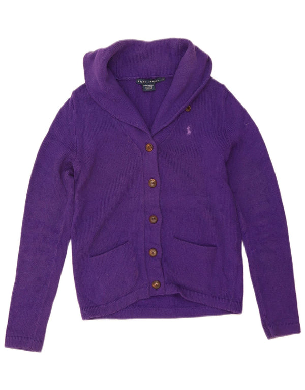 Sweter damski Ralph Lauren, UK 10, mały, fioletowy, bawełniany