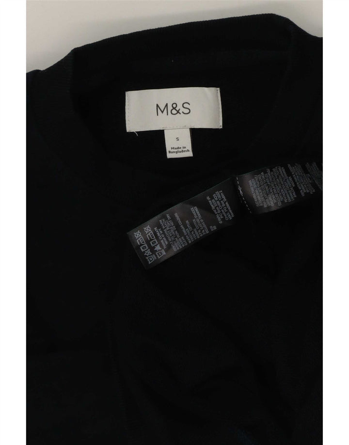 Marks & Spencer Męska bluza dresowa, mała, granatowa, bawełniana