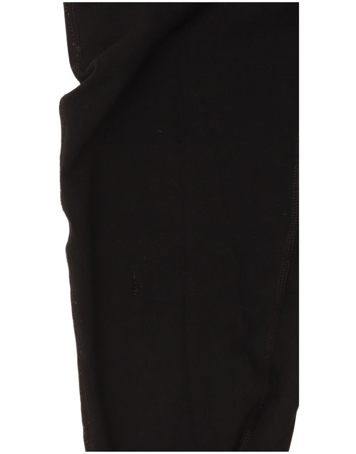 Damskie legginsy Superdry Graphic UK 8, małe, czarne, bawełniane