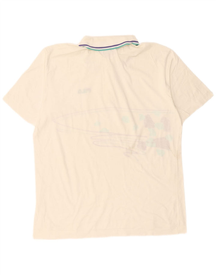 Męska koszulka polo Fila IT 54 XL w kolorze białym