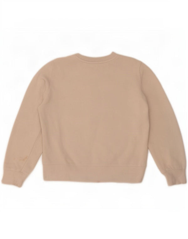 Damski sweter oversize Zara UK 10 Small, beżowy, bawełniany