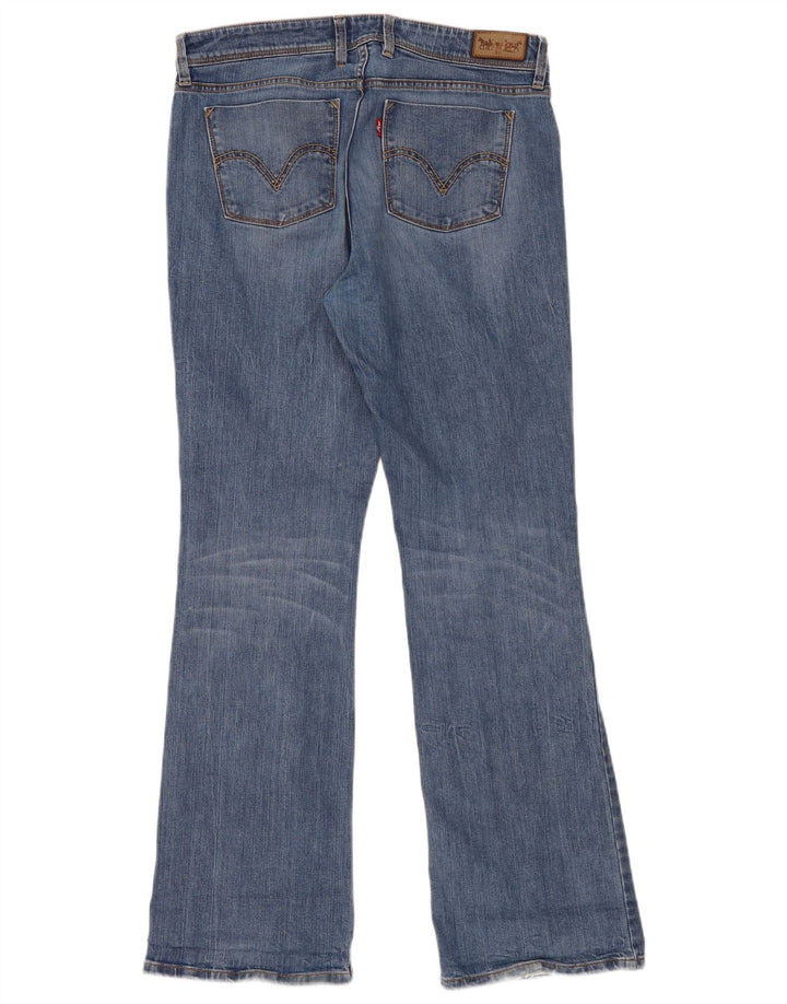 Damskie jeansy Levi's 629 Bootcut W33 L32 Niebieska bawełna