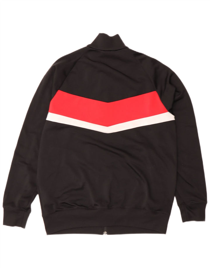 Chłopięca kurtka dresowa Adidas 15-16 lat Czarny poliester z blokami kolorów