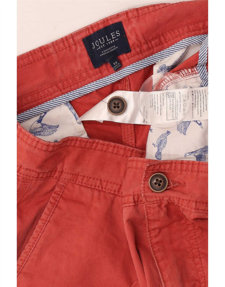 Męskie spodenki Chino Joules W34, duże, czerwone, bawełniane