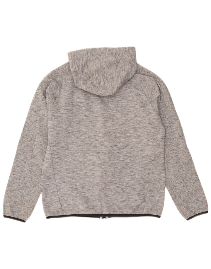 Męski sweter Puma z kapturem i zamkiem, średnioszary, bawełniany w cętki