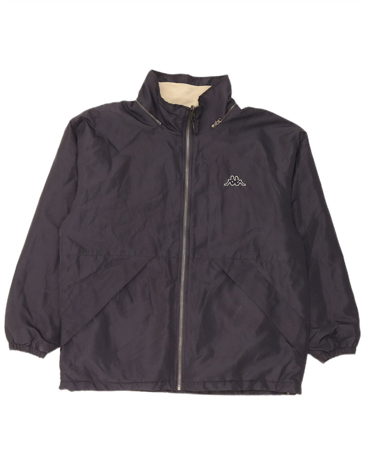 Męska, dwustronna kurtka oversize Kappa UK 36, mała, granatowa, poliester