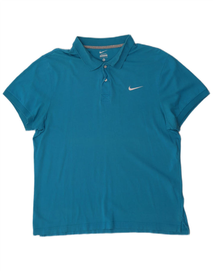 Męska koszulka polo Nike, duża niebieska