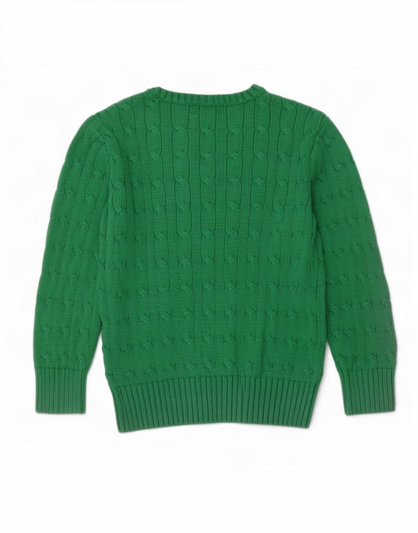 Polo Ralph Lauren Chłopięcy sweter z dekoltem w łódkę 5-6 lat Zielony, bawełniany