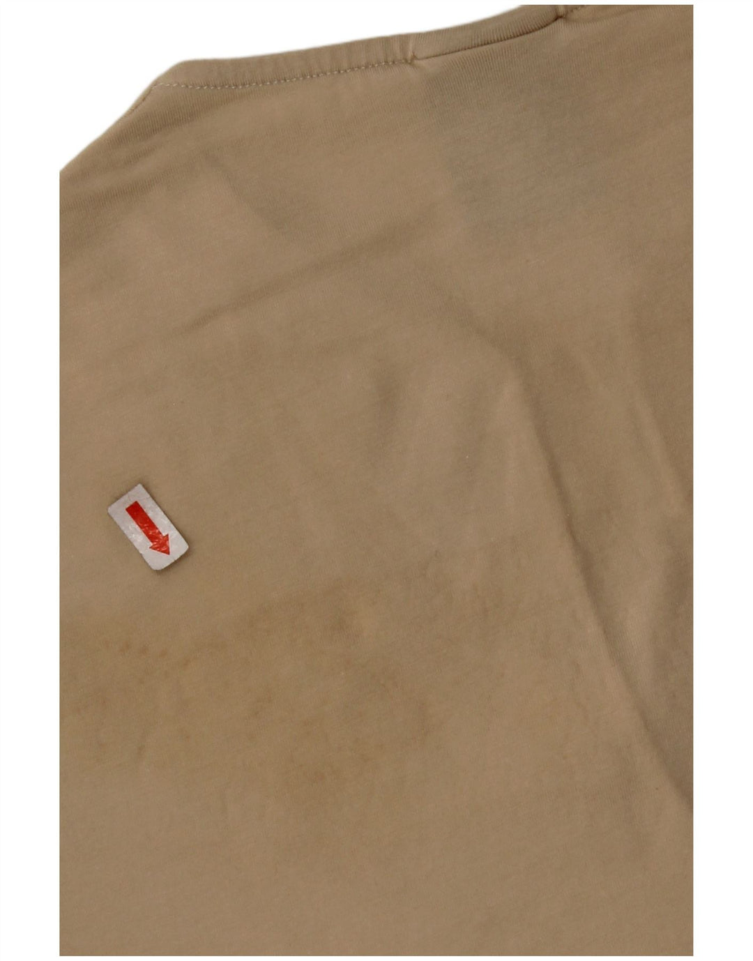 Damski T-shirt NIKE Crop Top UK 10/12 Średni Beż