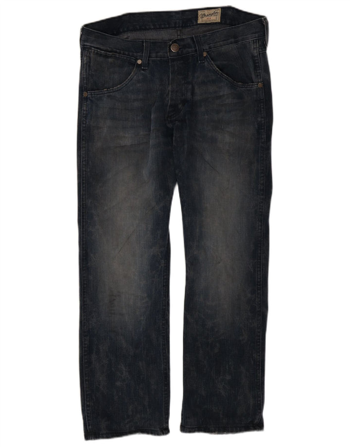 WRANGLER Mens Ace Straight Jeans W33 L28 Blue Cotton