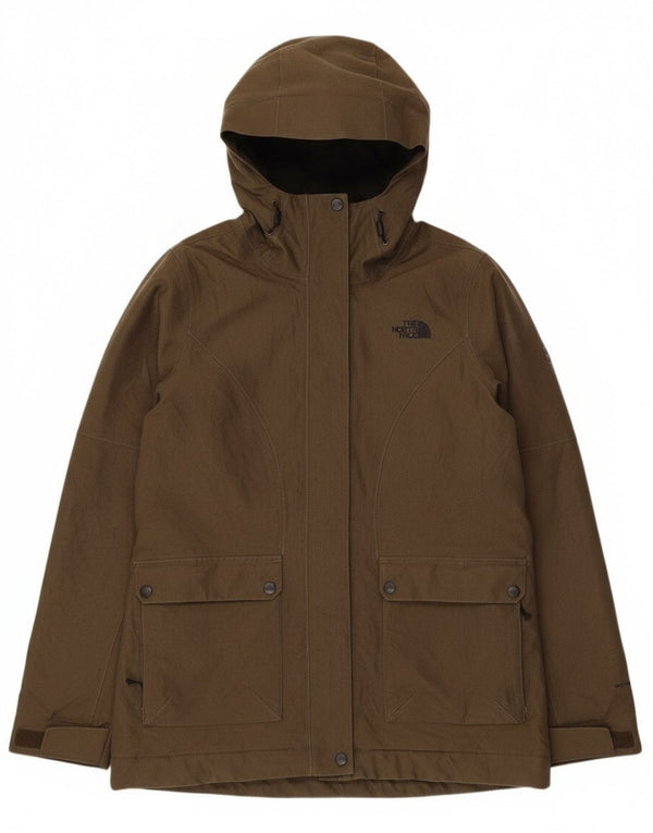 The North Face Womens Hooded Sherpa Windbreaker Jacket UK 14 Medium Khaki