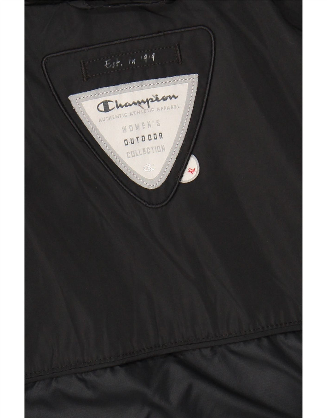 CHAMPION Womens Outdoor Padded Jacket UK 18 XL Black Vintage Champion and Second-Hand Champion from Messina Hembry 