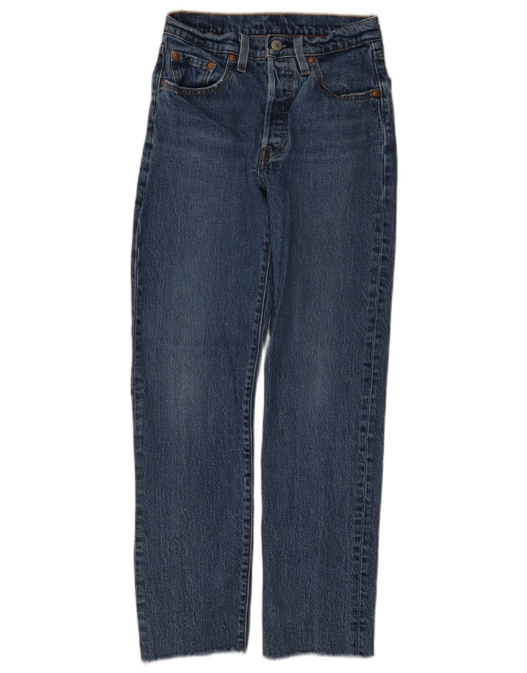 Damskie jeansy Levi's 501 Straight W24 L28 Niebieskie bawełniane