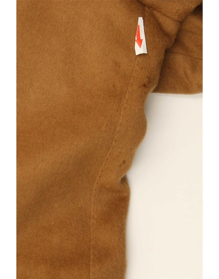Vintage męski płaszcz dwurzędowy UK 36 Small Beige
