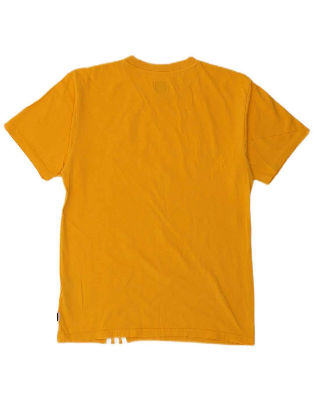 ADIDAS Mens T-Shirt Top Small Yellow Cotton