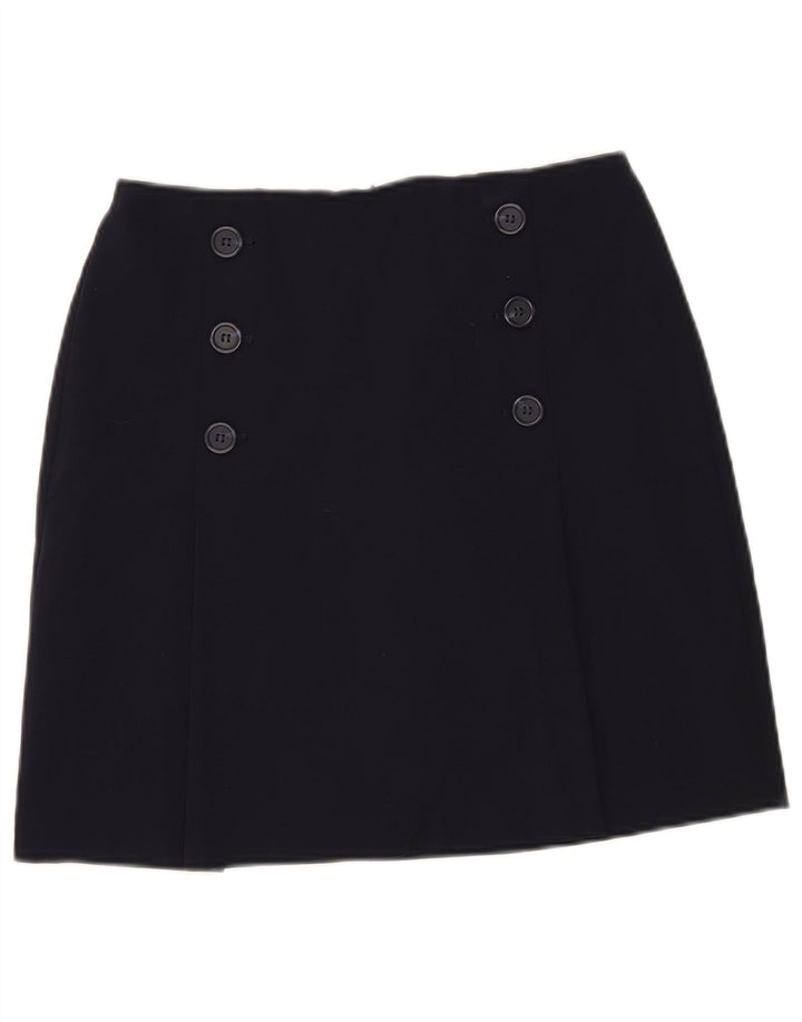 Marks & Spencer Damska spódniczka mini UK 10 Mała W29 Granatowa Poliester