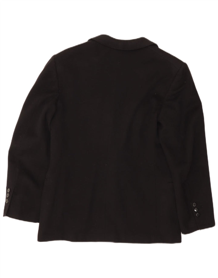 Vintage męska marynarka zapinana na 1 guzik UK 36 Small Black