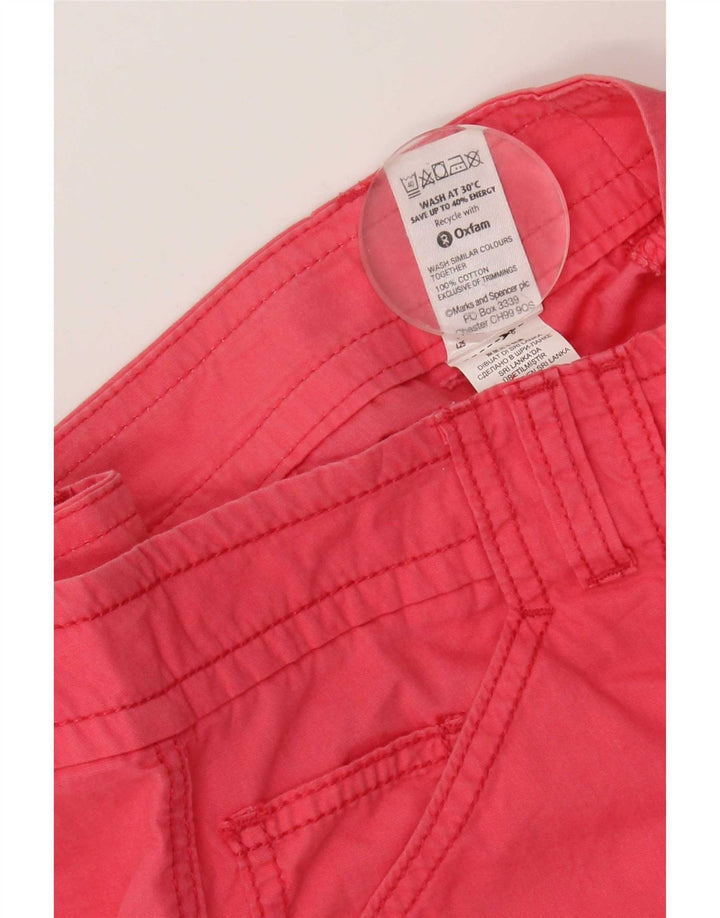 Marks & Spencer Damska spódnica cargo UK 12 Medium W32 Różowa bawełna