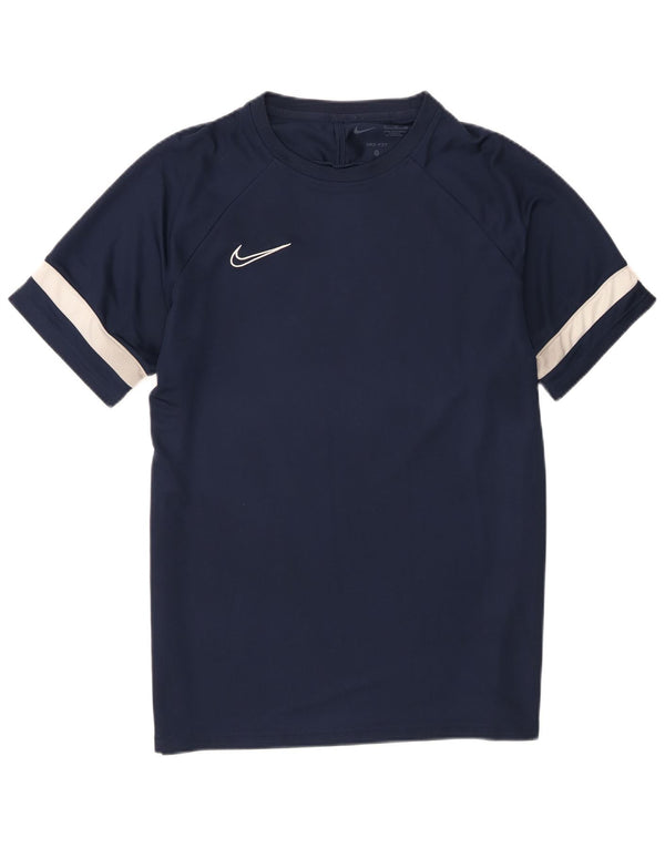 Męska koszulka Nike Dri Fit Top XL, granatowa, z blokami kolorów