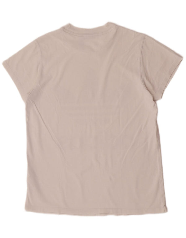 Damska koszulka oversize Adidas z grafiką Top UK 8, mała, biała bawełna