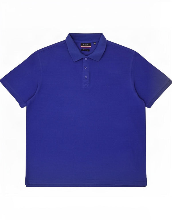 Męska koszulka polo o regularnym kroju Pierre Cardin 2XL niebieska bawełniana