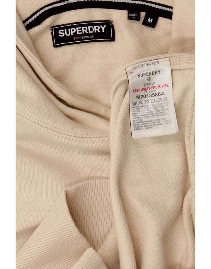 Męski sweter z kapturem Superdry, średnio beżowy, bawełniany