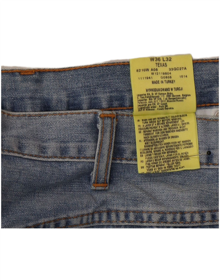 Męskie jeansy Wrangler Texas Straight W36 L32 Niebieskie bawełniane