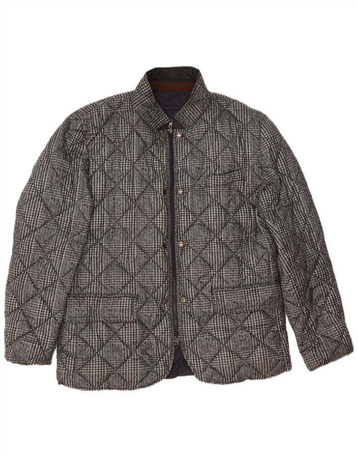 Dwustronna ocieplana kurtka męska Henry Cottons UK 42 XL granatowa