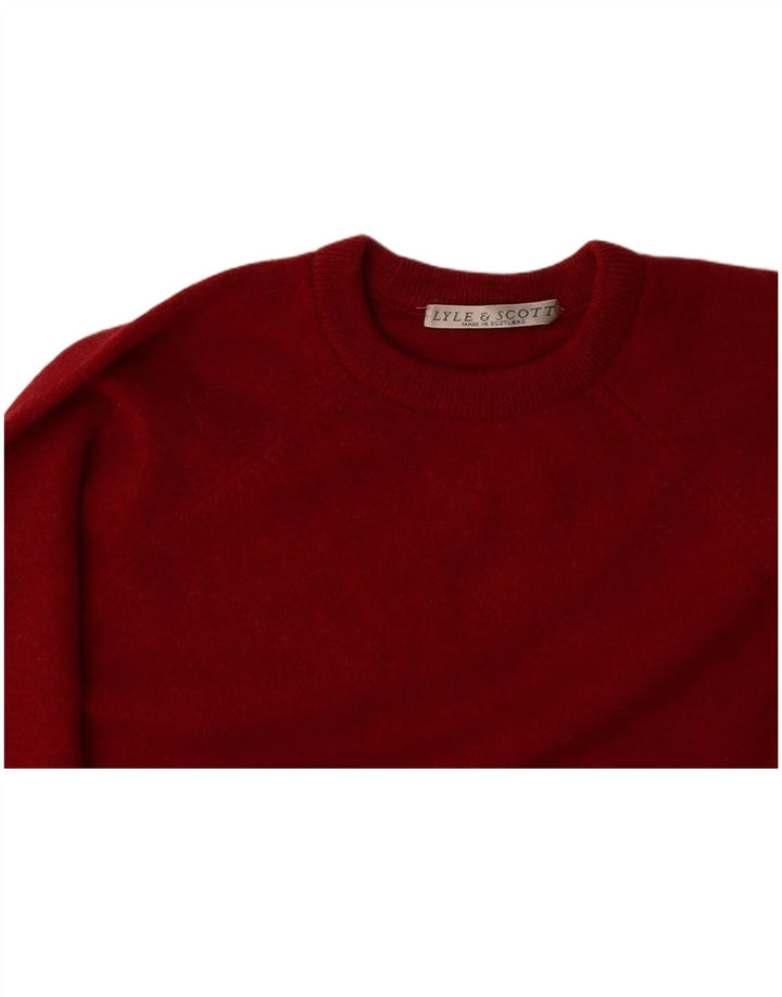 LYLE & SCOTT Mens Crew Neck Jumper Sweater Large Red