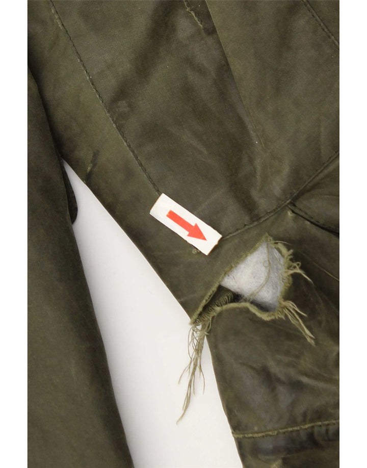 Męska kurtka z woskowanej bawełny Barbour UK 36 Small, zielona bawełna
