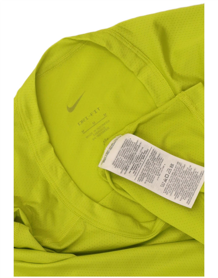 Męski T-shirt Nike Dri Fit Top, średni zielony poliester