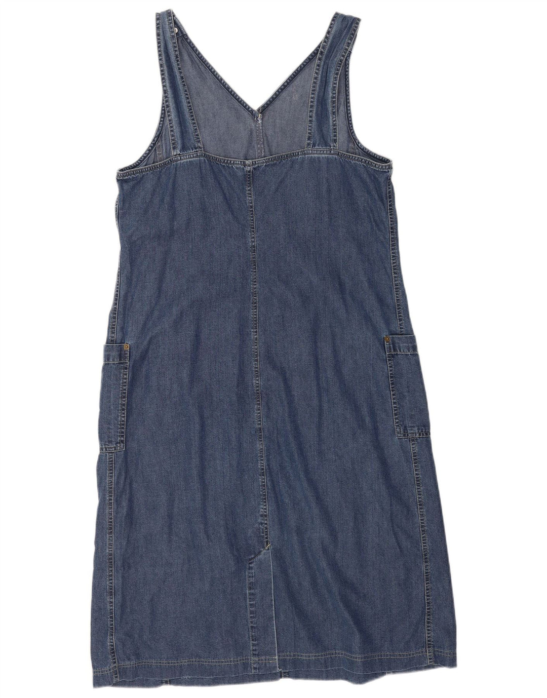 Marks & Spencer Damska sukienka ogrodniczka St. Michael Denim UK 16, duża niebieska