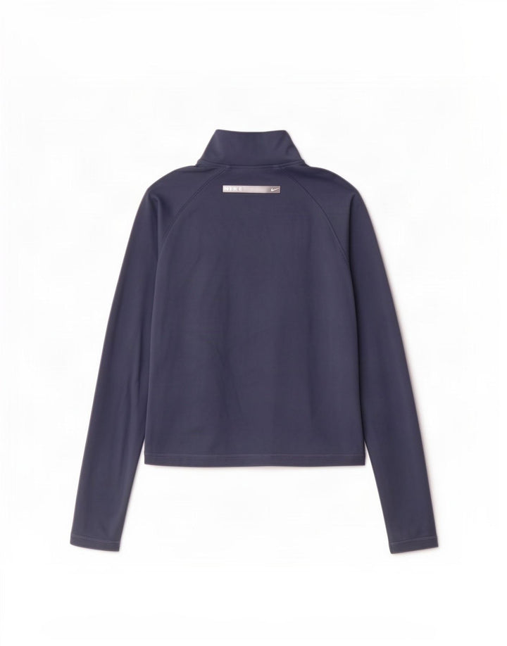 Damska kurtka dresowa Nike Crop Top UK 12, średni granatowy poliester