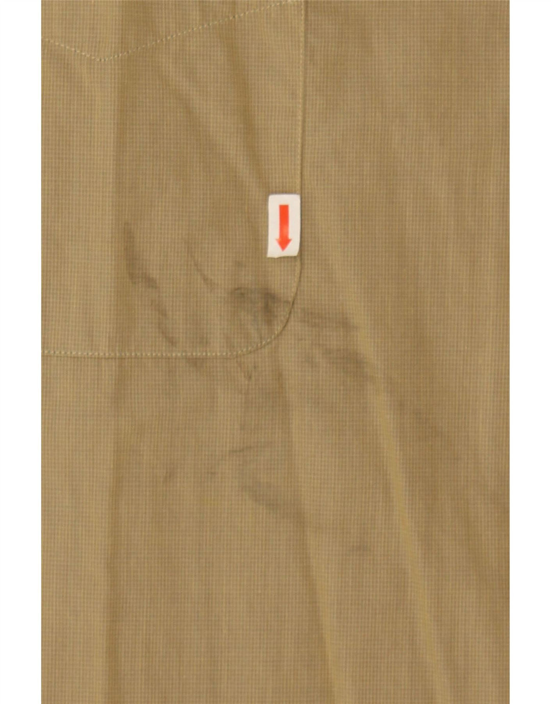 BURLINGTON Mens Shirt XL Beige Check Vintage Burlington and Second-Hand Burlington from Messina Hembry 