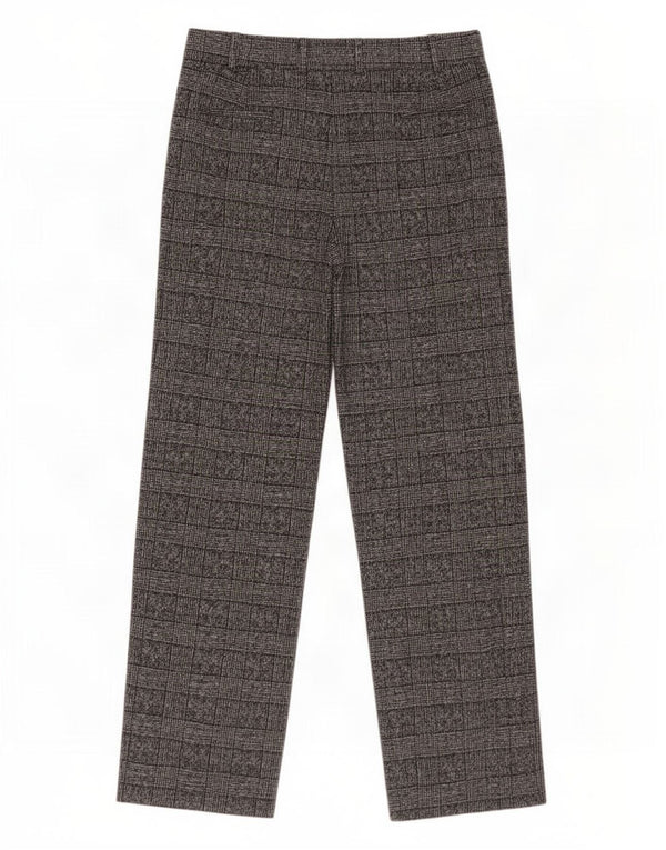 Damskie spodnie garniturowe Marks & Spencer UK 14 Large W34 L32 Szara kratka