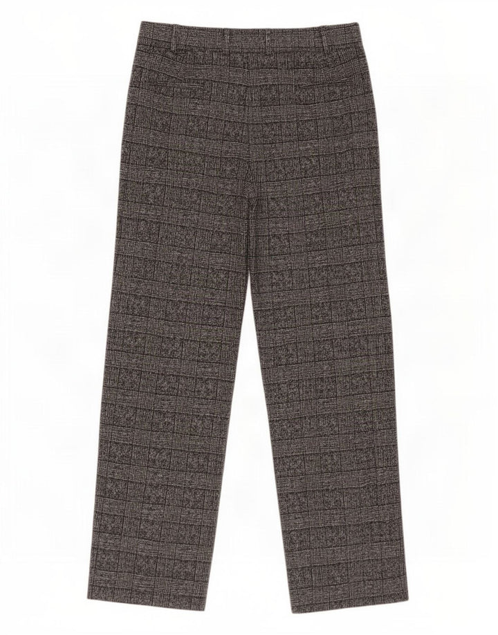 Damskie spodnie garniturowe Marks & Spencer UK 14 Large W34 L32 Szara kratka