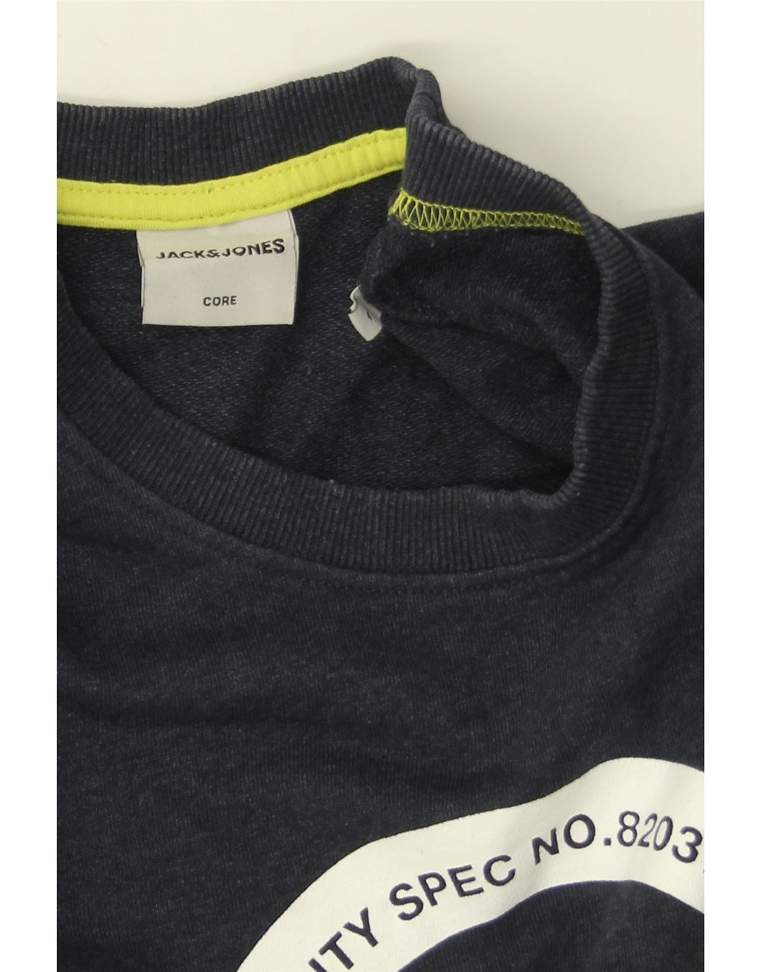 Męska bluza z grafiką Jack & Jones, duża, granatowa, bawełniana