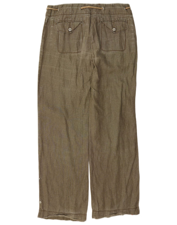 Spodnie damskie Cerruti 1881 o luźnym kroju IT 42 Medium W30 L32 Green Linen