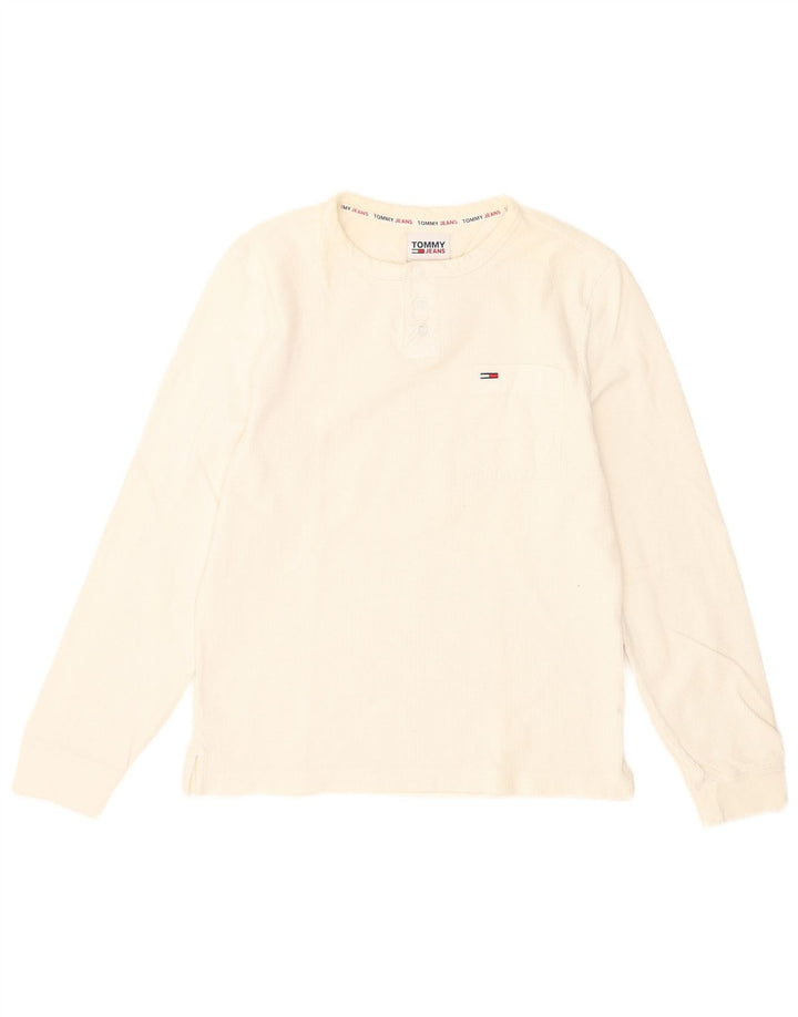 Męska koszulka z długim rękawem Tommy Hilfiger XS w kolorze białym