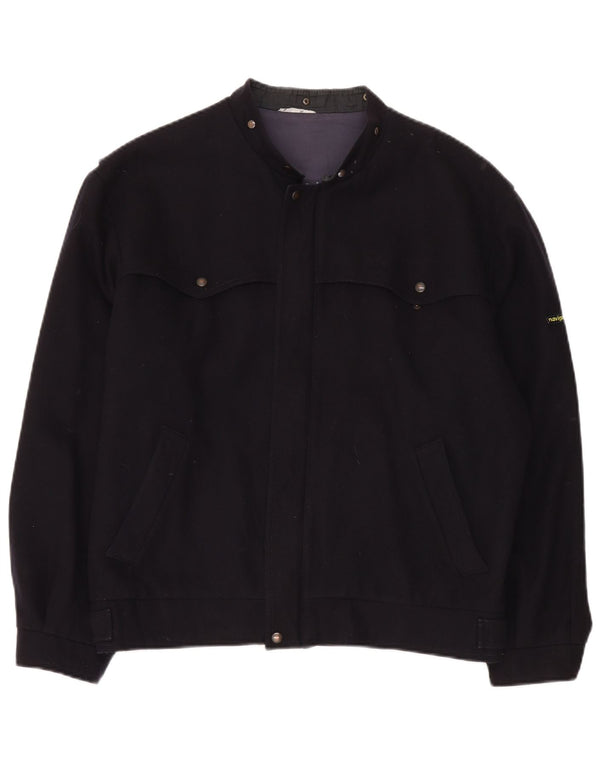 Męska kurtka użytkowa Navigare UK 42 XL, granatowa, wełniana