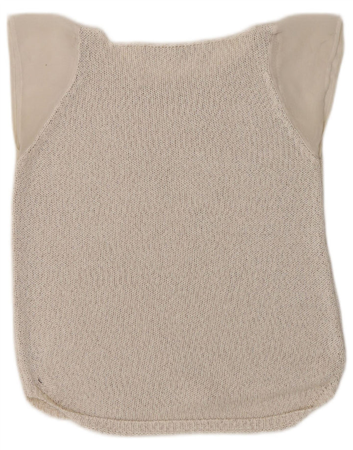 Damska dzianinowa bluzka Zara Top UK 10 Small Beige