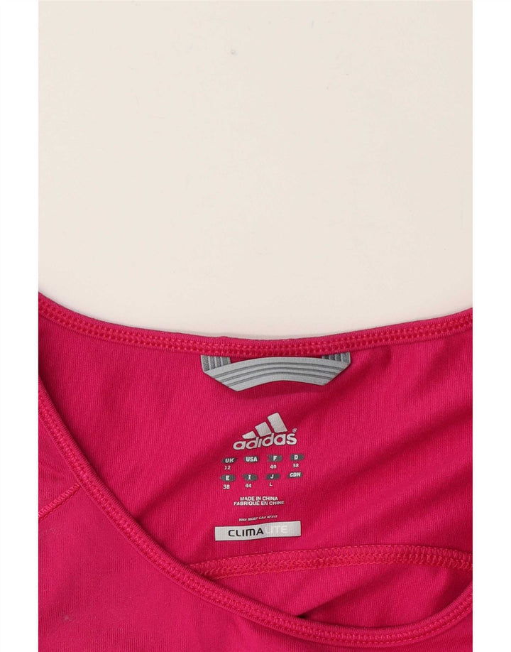 Damska koszulka Adidas Climalite Top UK 12 Średni Róż