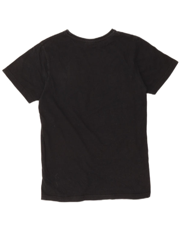 Damska koszulka z grafiką Ellesse Top UK 8, mała, czarna bawełna