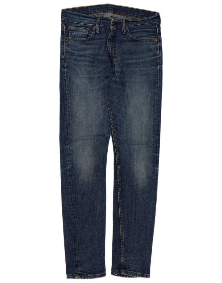 Męskie jeansy slim fit Levi's W31 L32 Niebieskie bawełniane