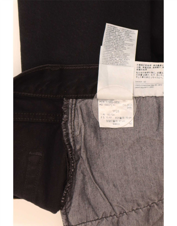 Damska spódnica dżinsowa Levi's W28 Średnia czarna bawełna