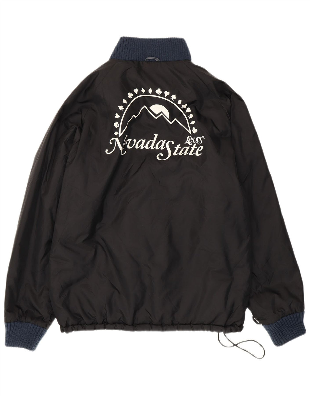 Męska kurtka bomber Levi's Nevada Graphic Liner UK 42 XL Czarny poliamid