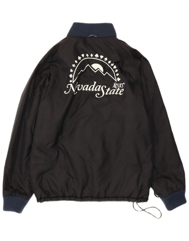 Męska kurtka bomber Levi's Nevada Graphic Liner UK 42 XL Czarny poliamid