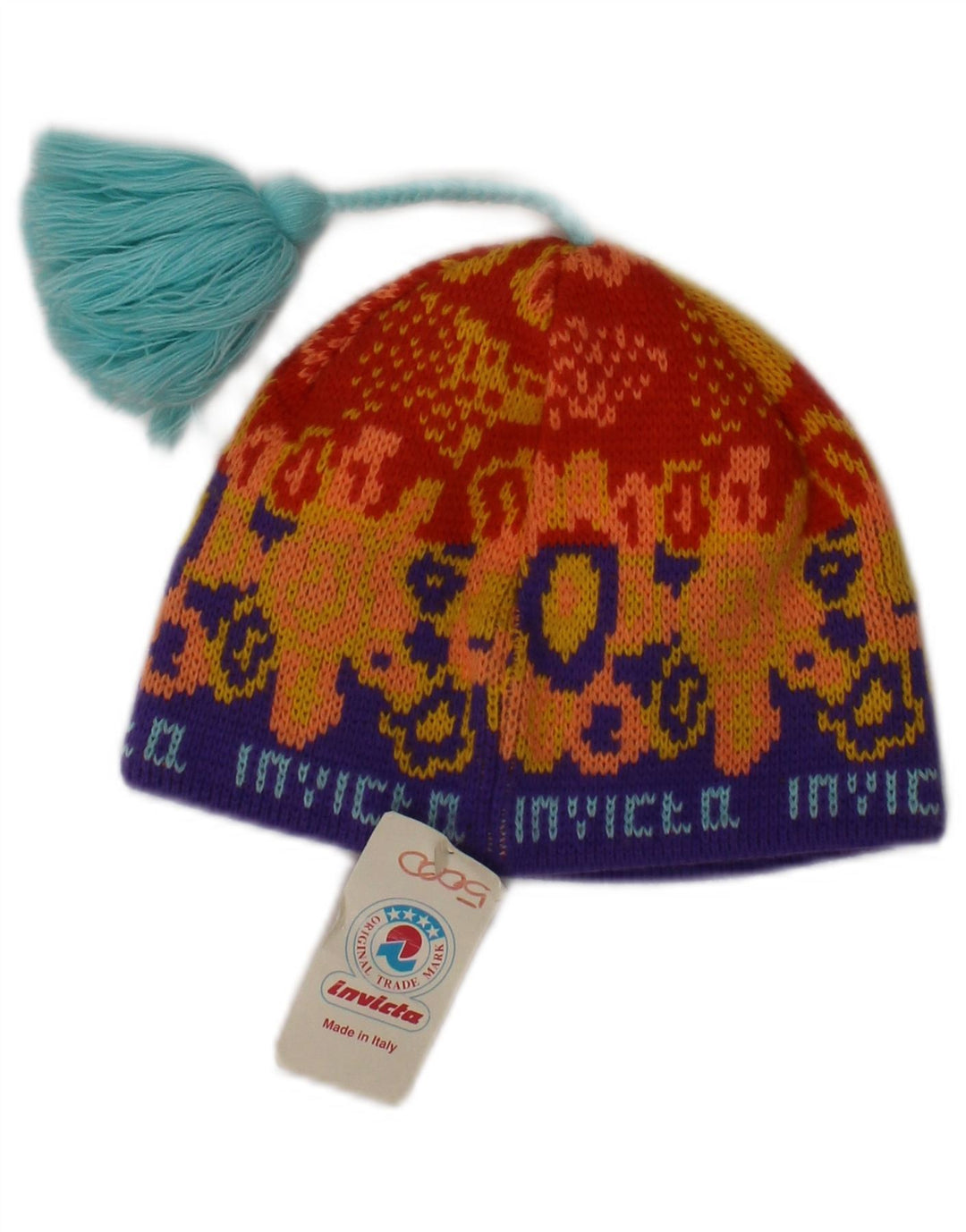 Damska czapka z dzianiny Bobble Invicta w jednym rozmiarze, pomarańczowa, akrylowa