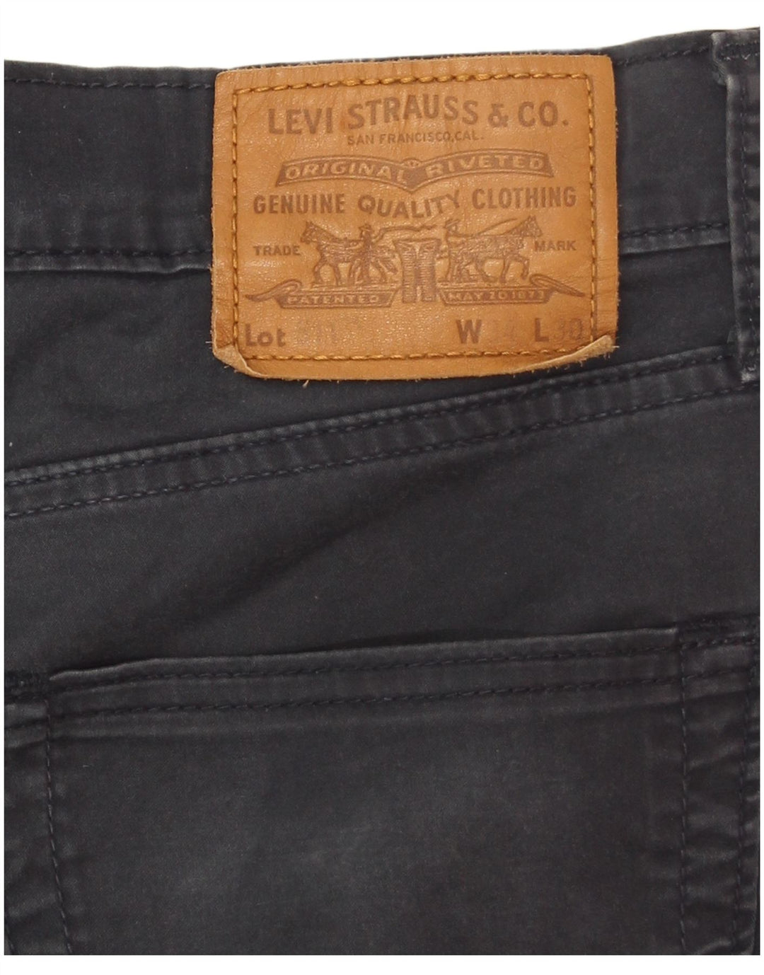 Męskie spodnie Levi's 511 Slim Casual W34 L30 Granatowa bawełna